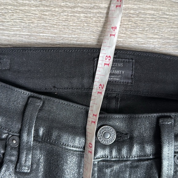 Citizens of Humanity Rocket High Rise Coated Skinny in Black - Picture 9 of 13